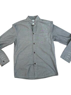 Men's Gray Button-Up Shirt